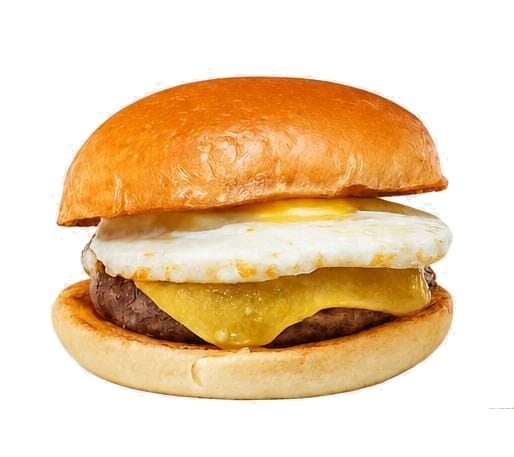 X Egg da S.M. LANCHES: hambúrguer de carne bovina 180 g com queijo e ovo