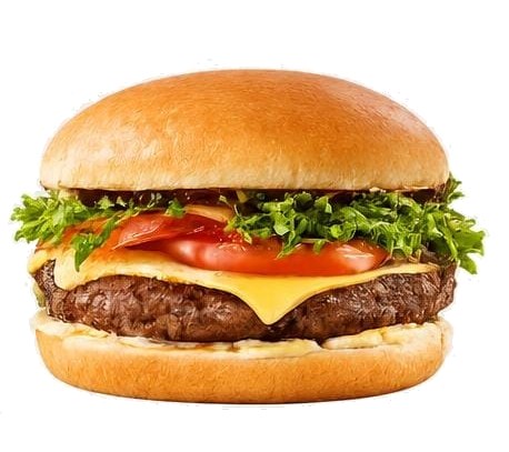 X Salada da S.M. LANCHES: hambúrguer de carne bovina 180 g com queijo, alface e tomate